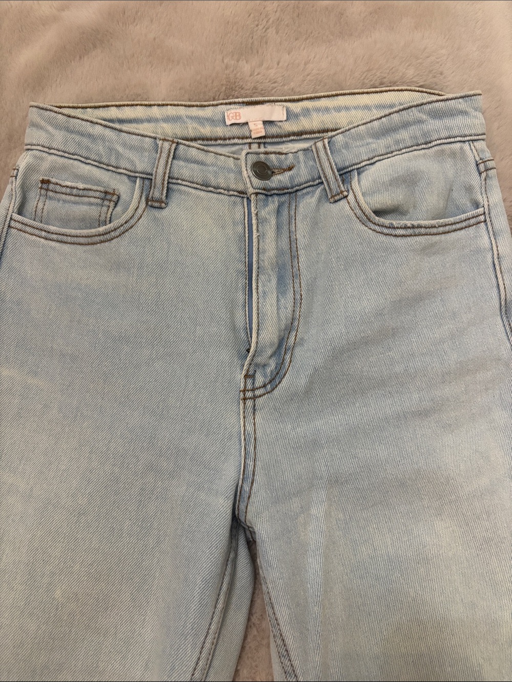 High-Rise Light Blue Women’s Jeans — Slim Straight Fit